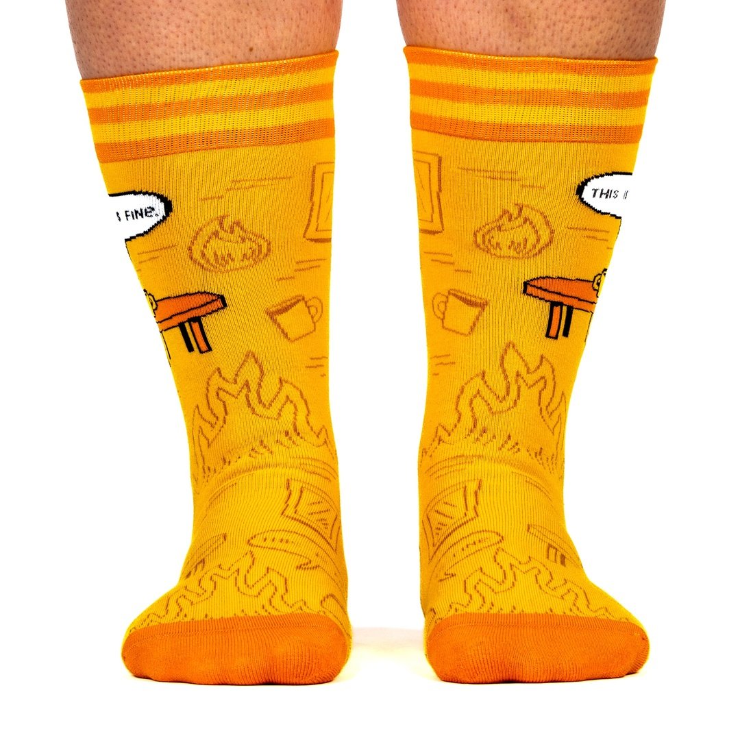 This is Fine: Iconic Edition Crew Socks