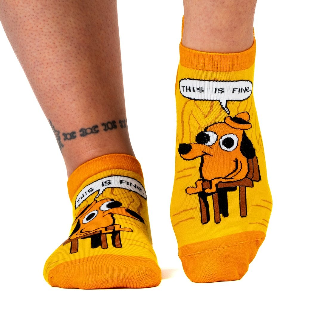 This is Fine: Classic Edition Ankle Socks