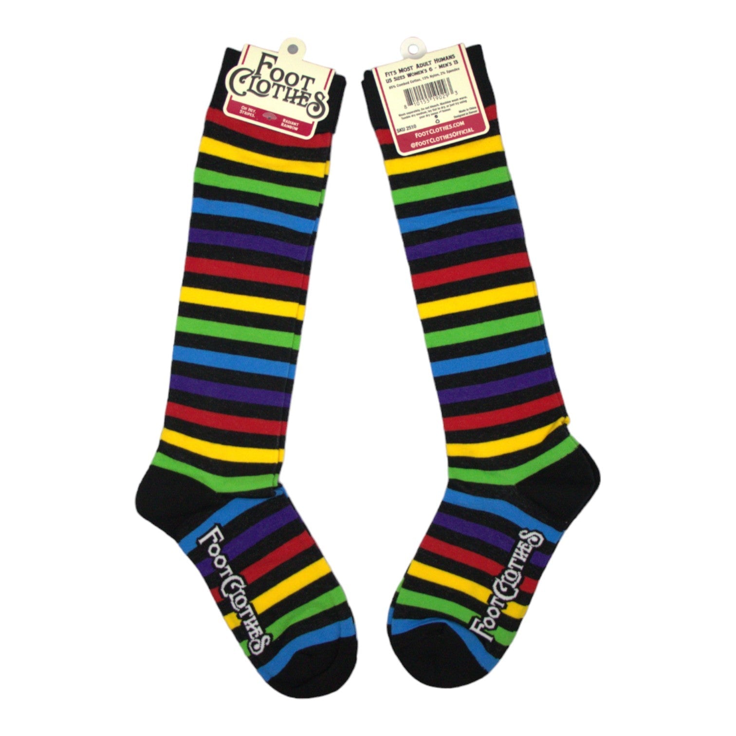 Radiant Rainbow Stripes Knee High Socks