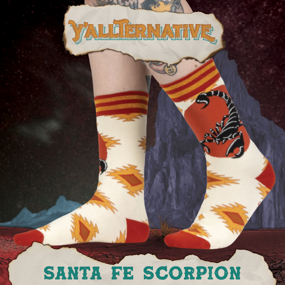 Santa Fe Scorpion Crew Socks