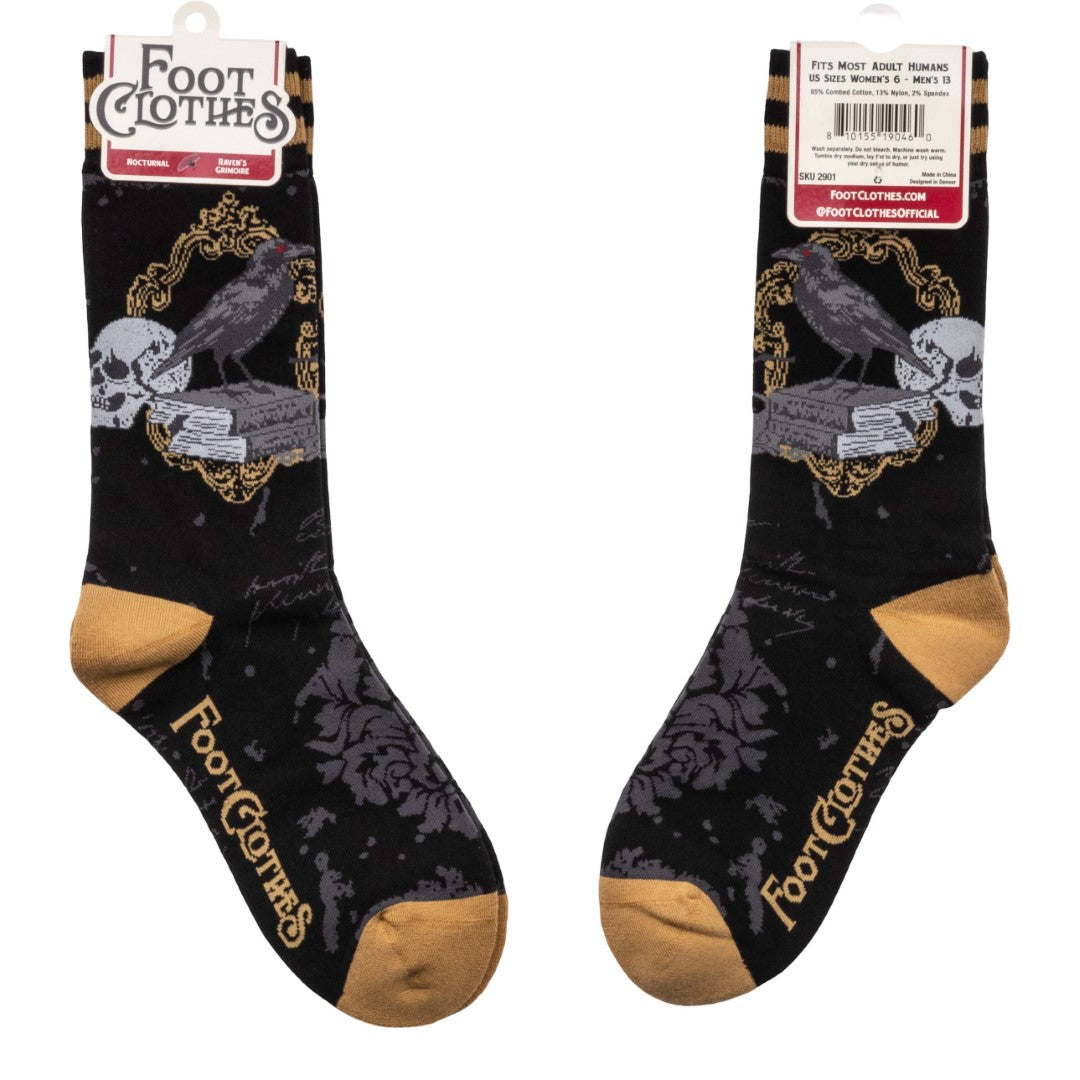 Raven's Grimoire Crew Socks