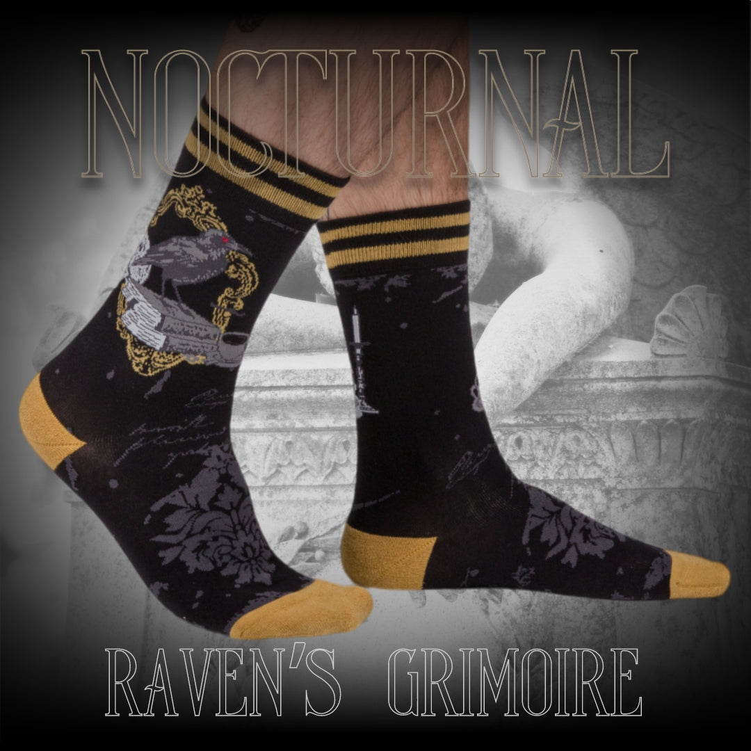 Raven's Grimoire Crew Socks