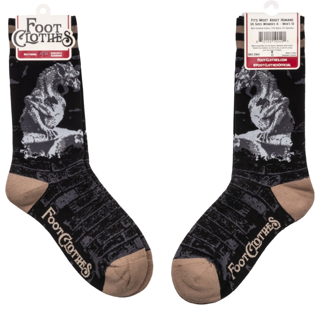 Gargoyle Guardian Crew Socks