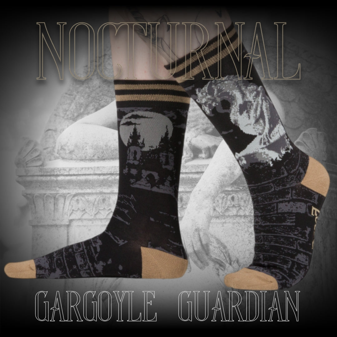 Gargoyle Guardian Crew Socks