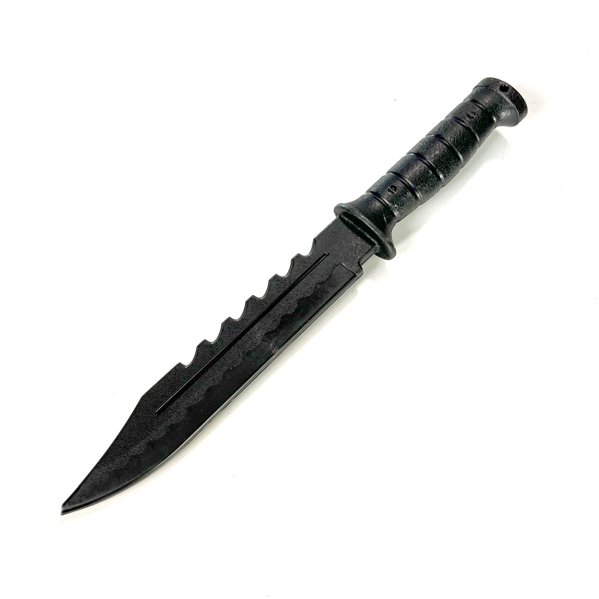 Couteau d'entraînement Rambo tactique à lame fixe de 21 cm avec clip point et style Rambo pour entraînement en polypropylène