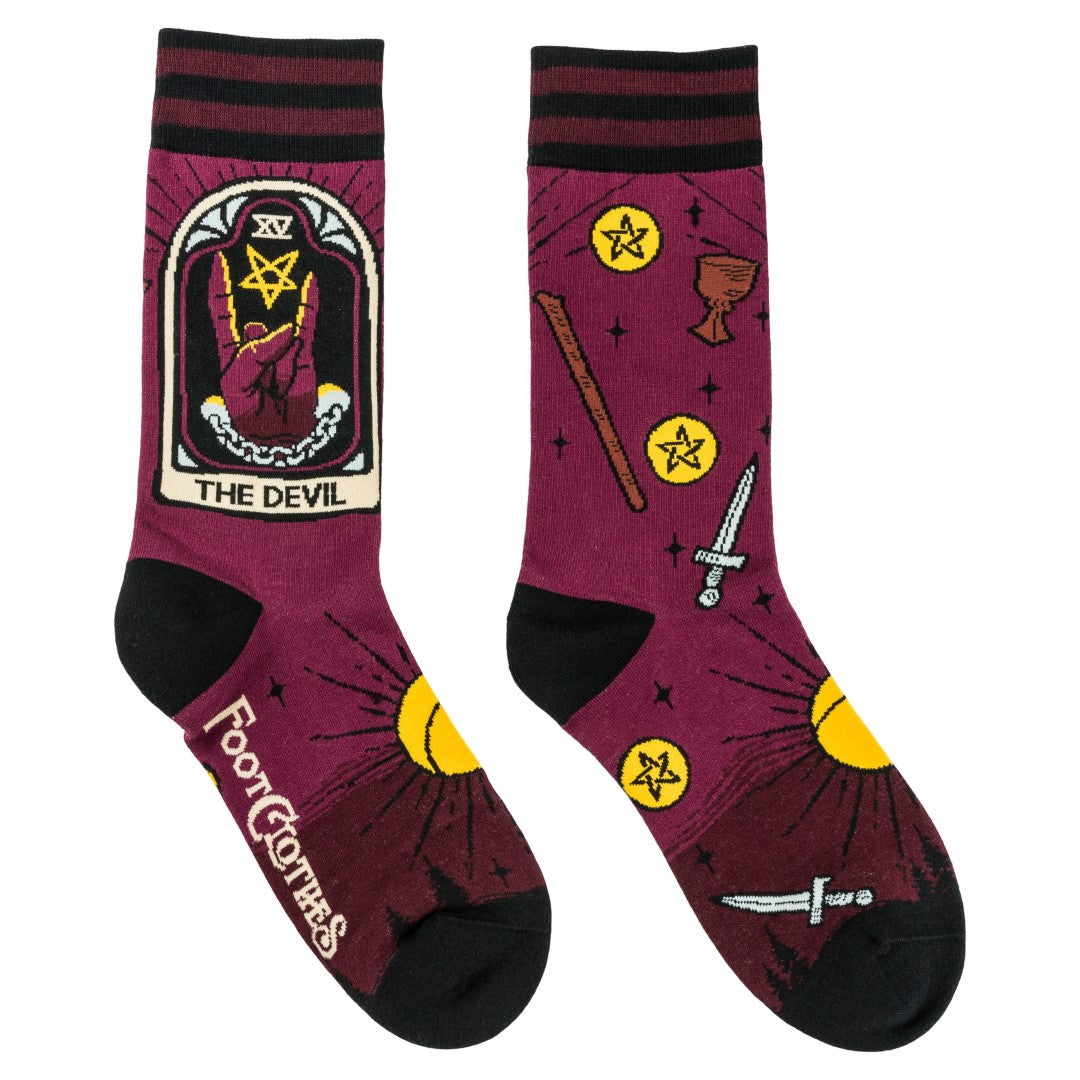 The Devil Tarot Nouveau Crew Socks