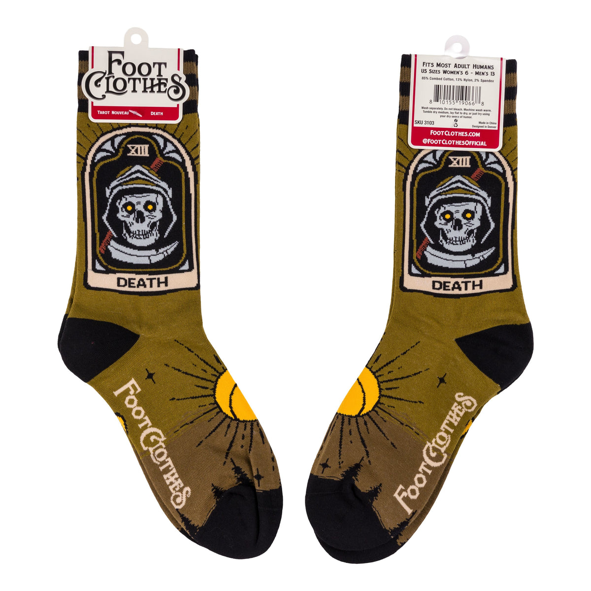 Chaussettes Tarot de la Mort Nouveau Crew