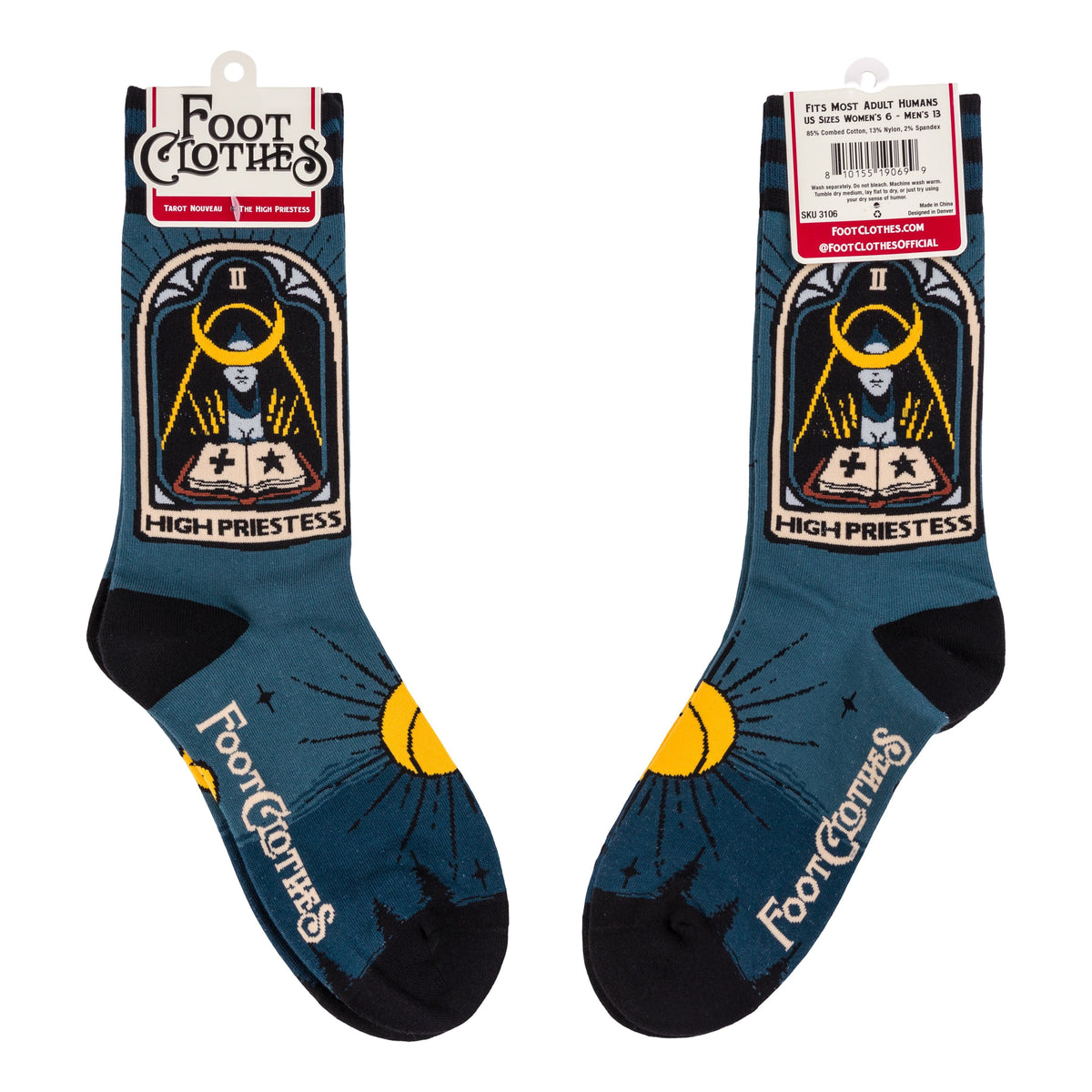 Les Chaussettes d'Équipage Tarot Nouveau La Grande Prêtresse