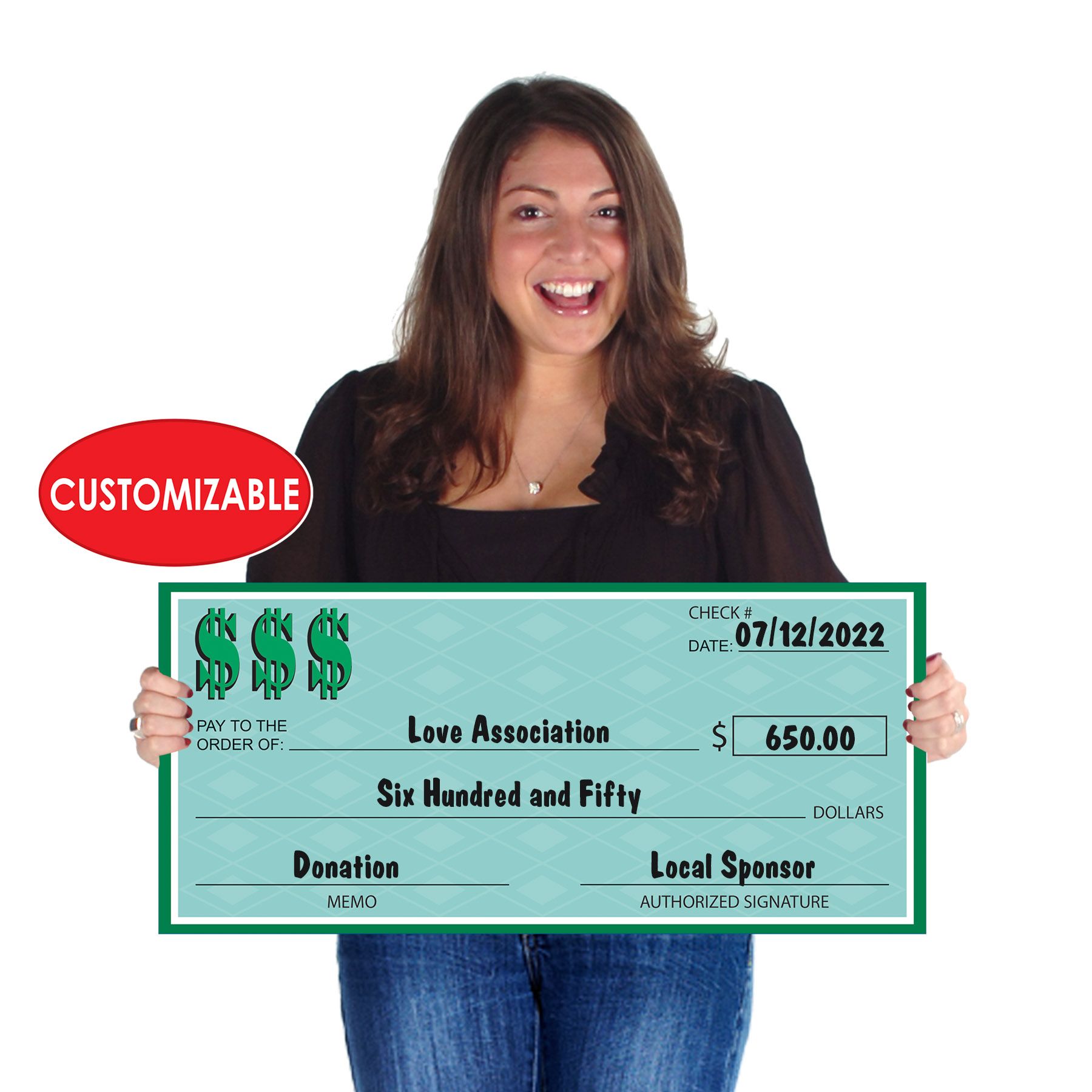 Giant Winner's Check