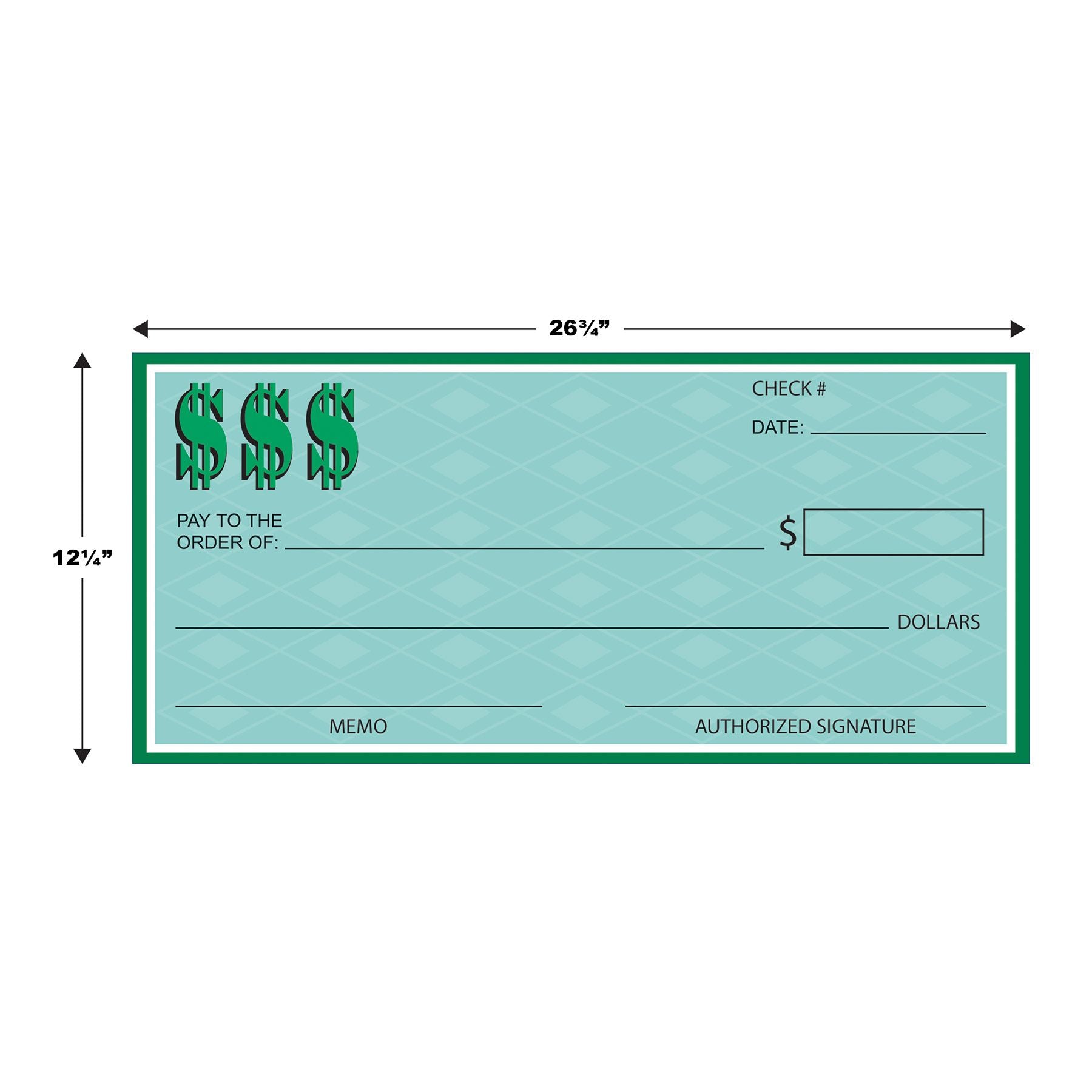 Giant Winner's Check