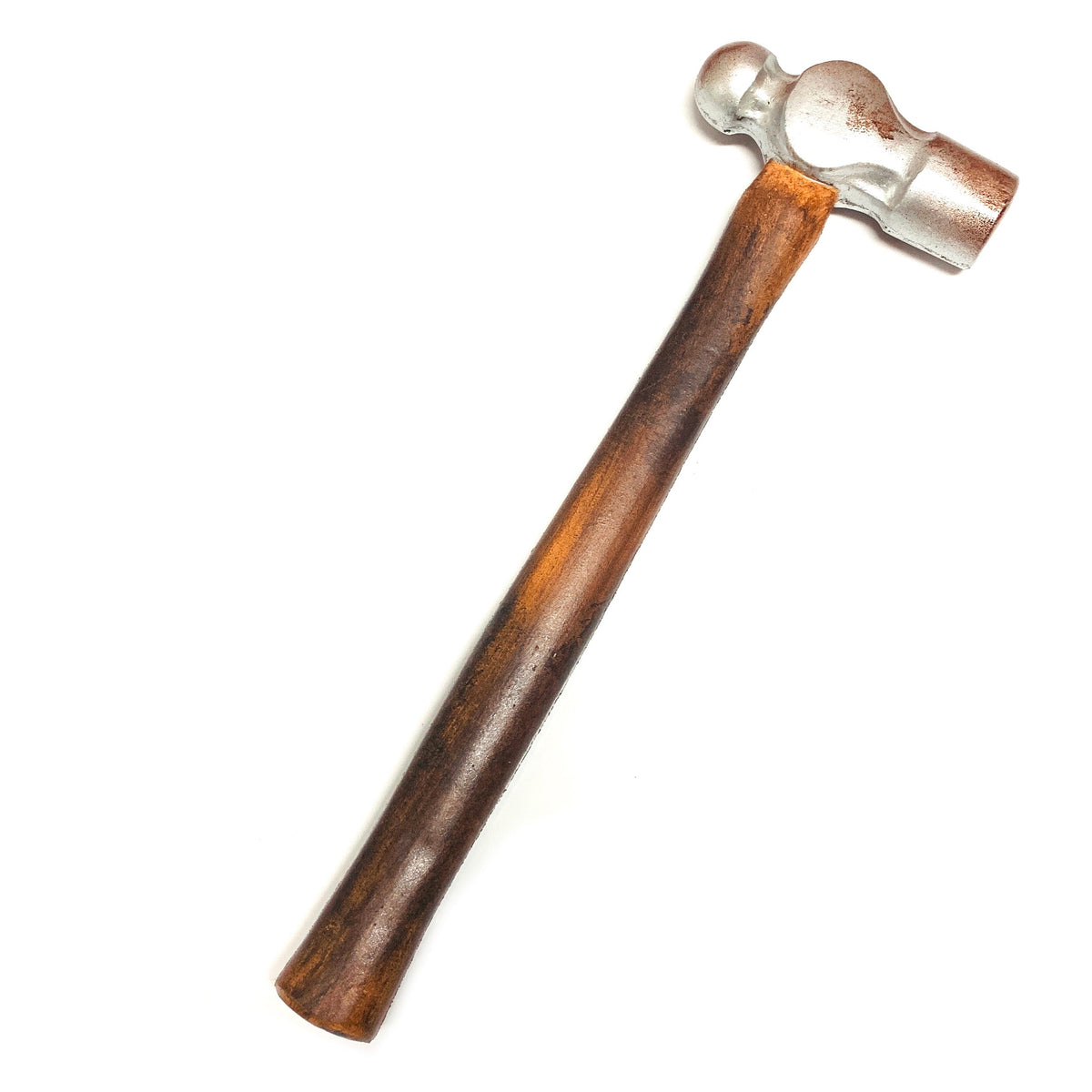 Foam rubber ball-peen hammer — bloodied variant close-up showing blood effect on head