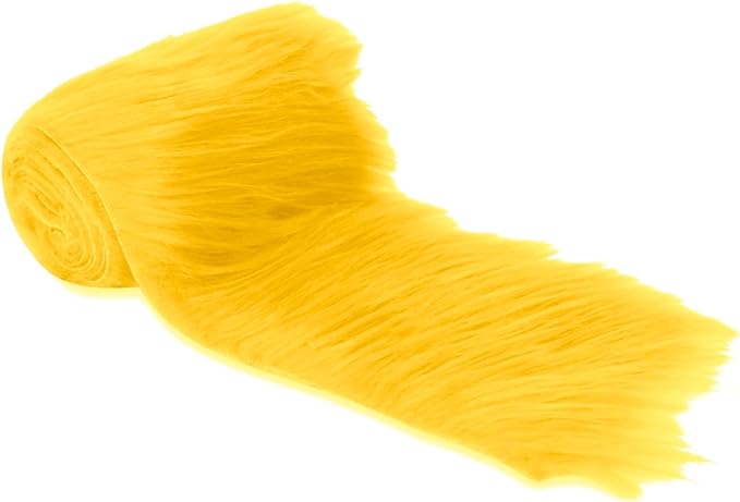 Mohair Faux Fur Fabric Strips Pre Cut Trim Ribbon Pack of 2