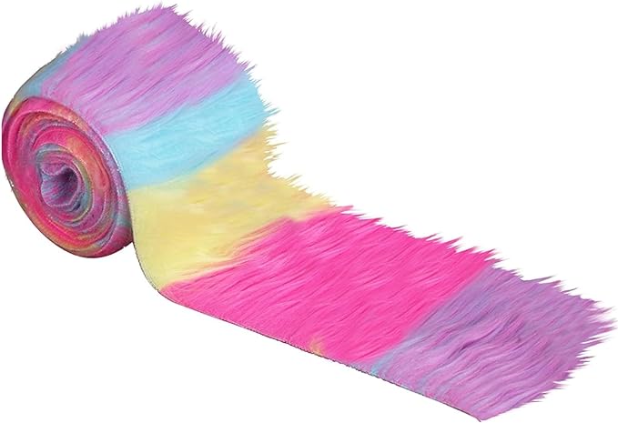 Faux Fur Fabric Trim Precut 4X60 Inch DIY Craft Costume Pack