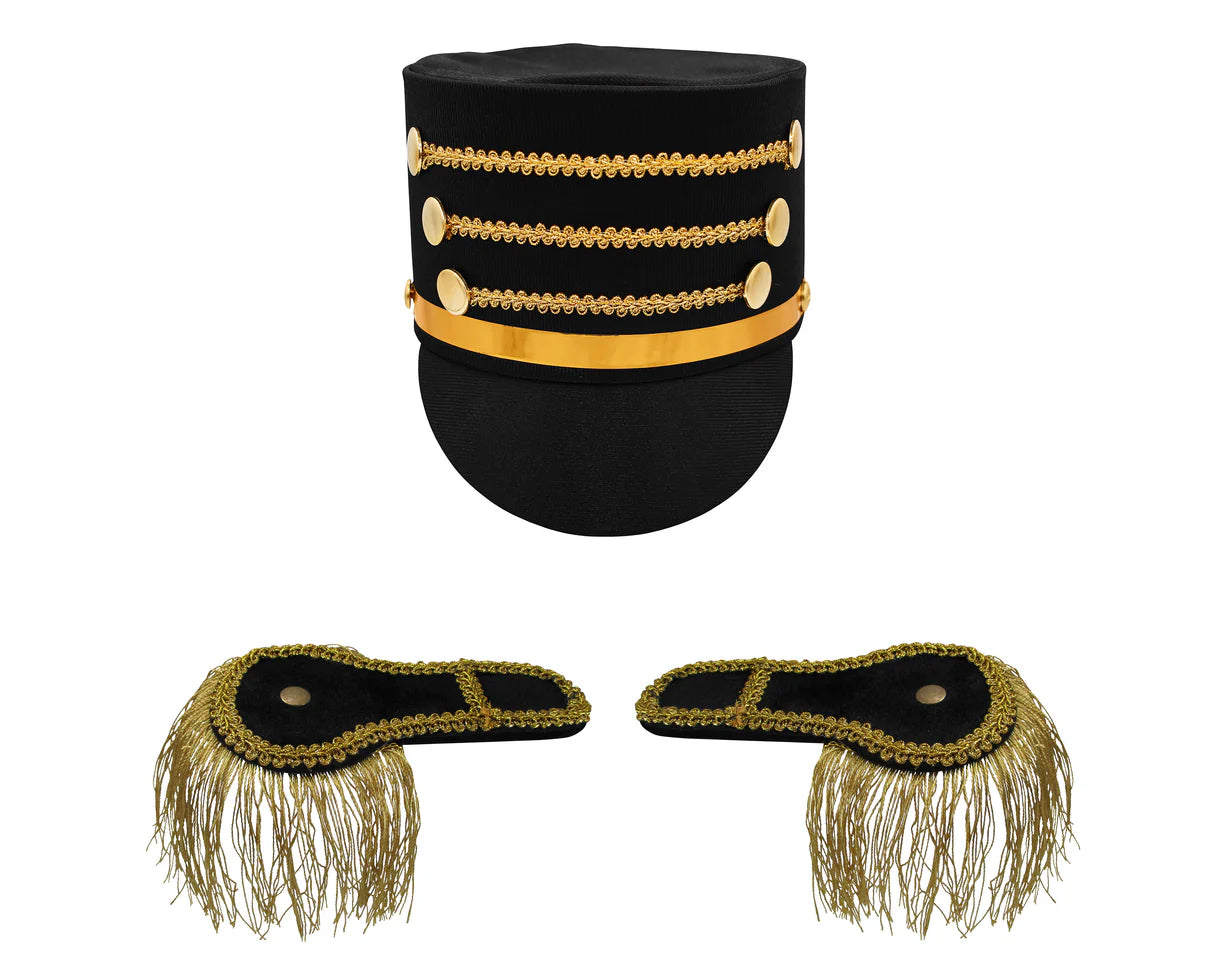 Adult Toy Soldier Hat and Shoulder Epaulettes Kit