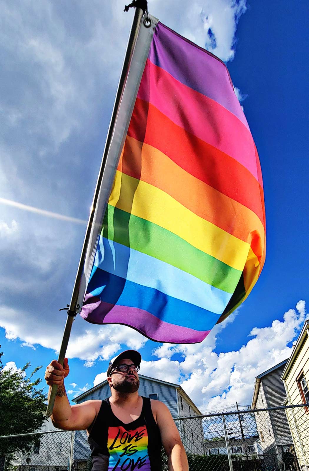 2017 9 Stripe Gilbert Baker Rainbow Pride Flag