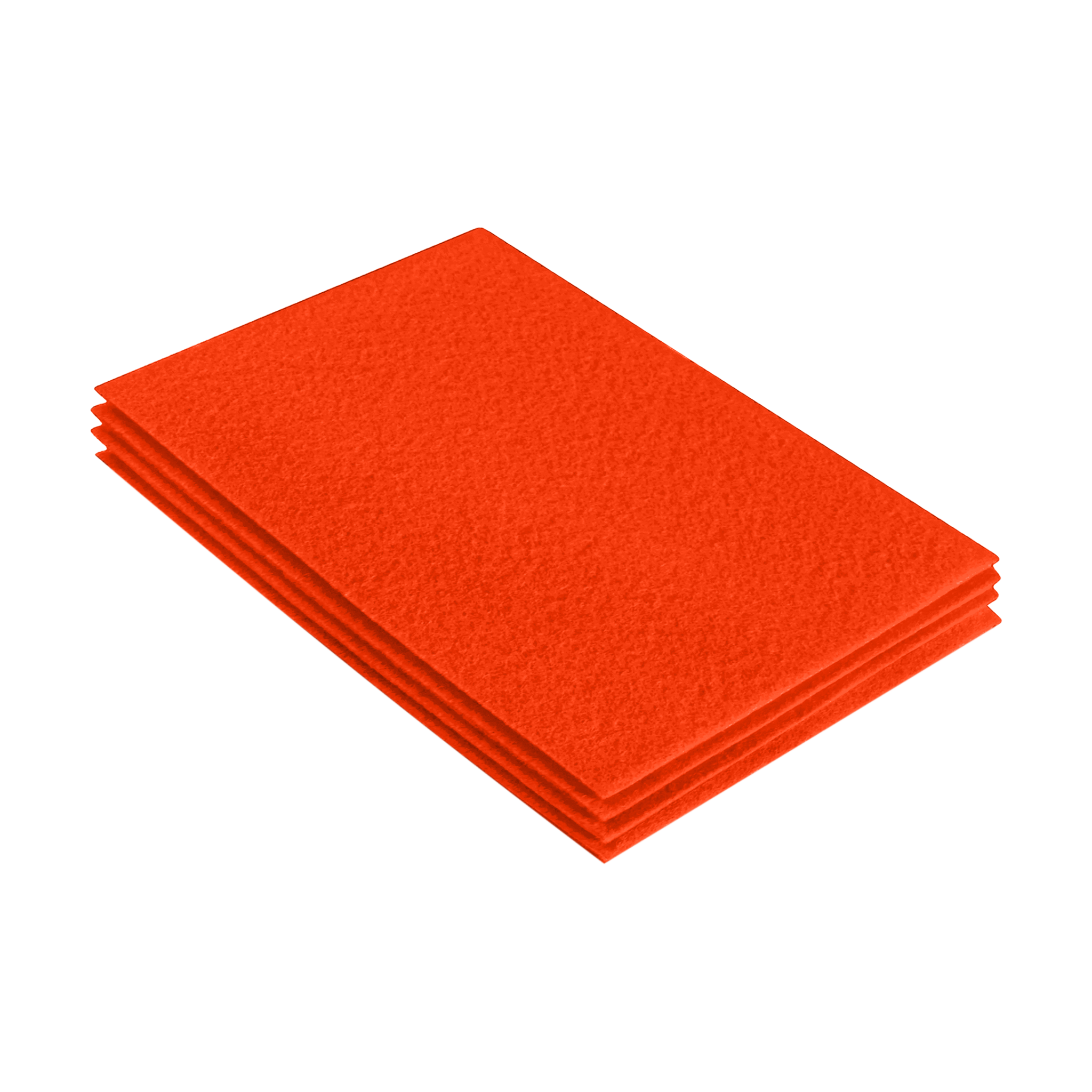 FabricLA Acrylic Felt 9"X12" Sheet Packs | Neon Orange