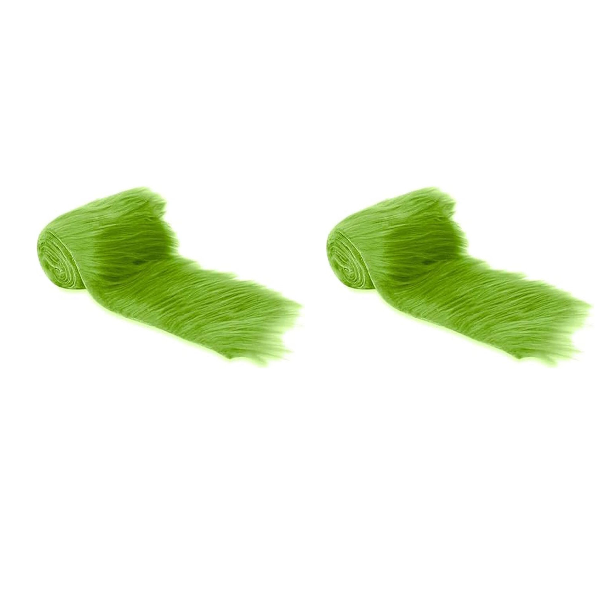 Mohair Faux Fur Fabric Strips Pre Cut Trim Ribbon Pack of 2