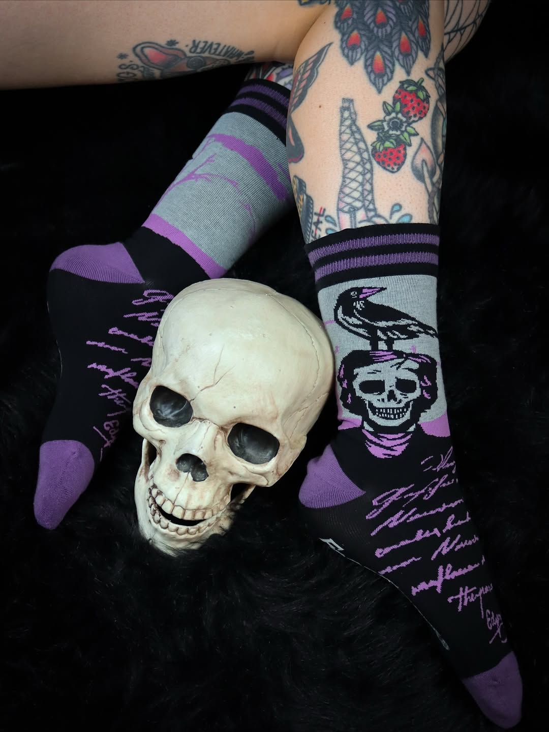 Chaussettes Poe Le Corbeau
