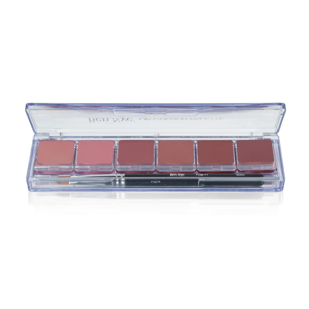 Natural Lip Palette (Includes Lip Brush) 0.36oz./10.2gm., 6 Colors - LSP-1