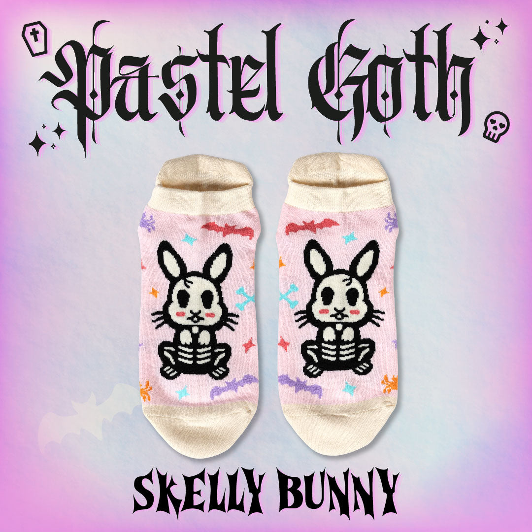 Skelly Bunny Ankle Socks