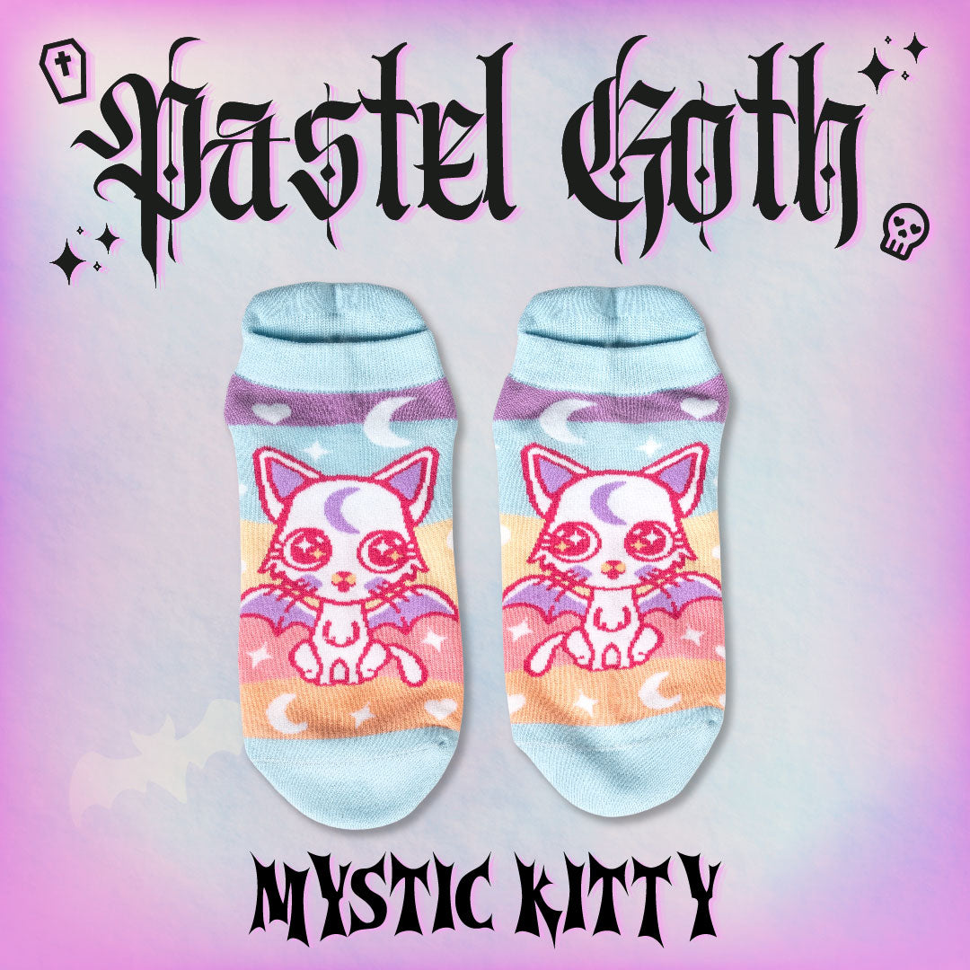 Mystic Kitty Ankle Socks