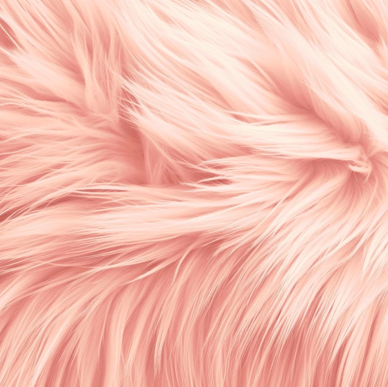 Round Shaggy Faux Fur Fabric - 40 inches Diameter - Circular Fluffy Faux Fur for Home Decor
