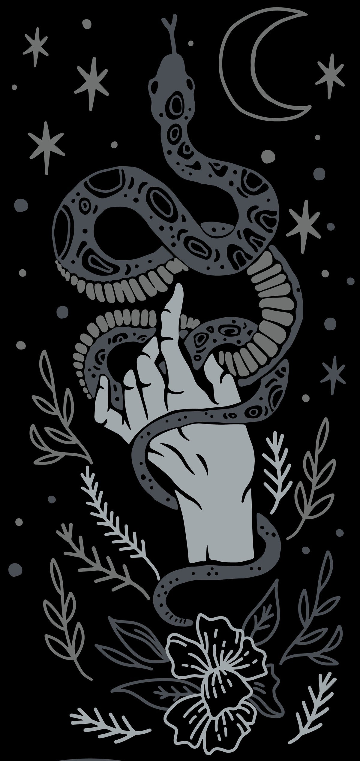 Chaussettes hautes Sorcière Serpentine