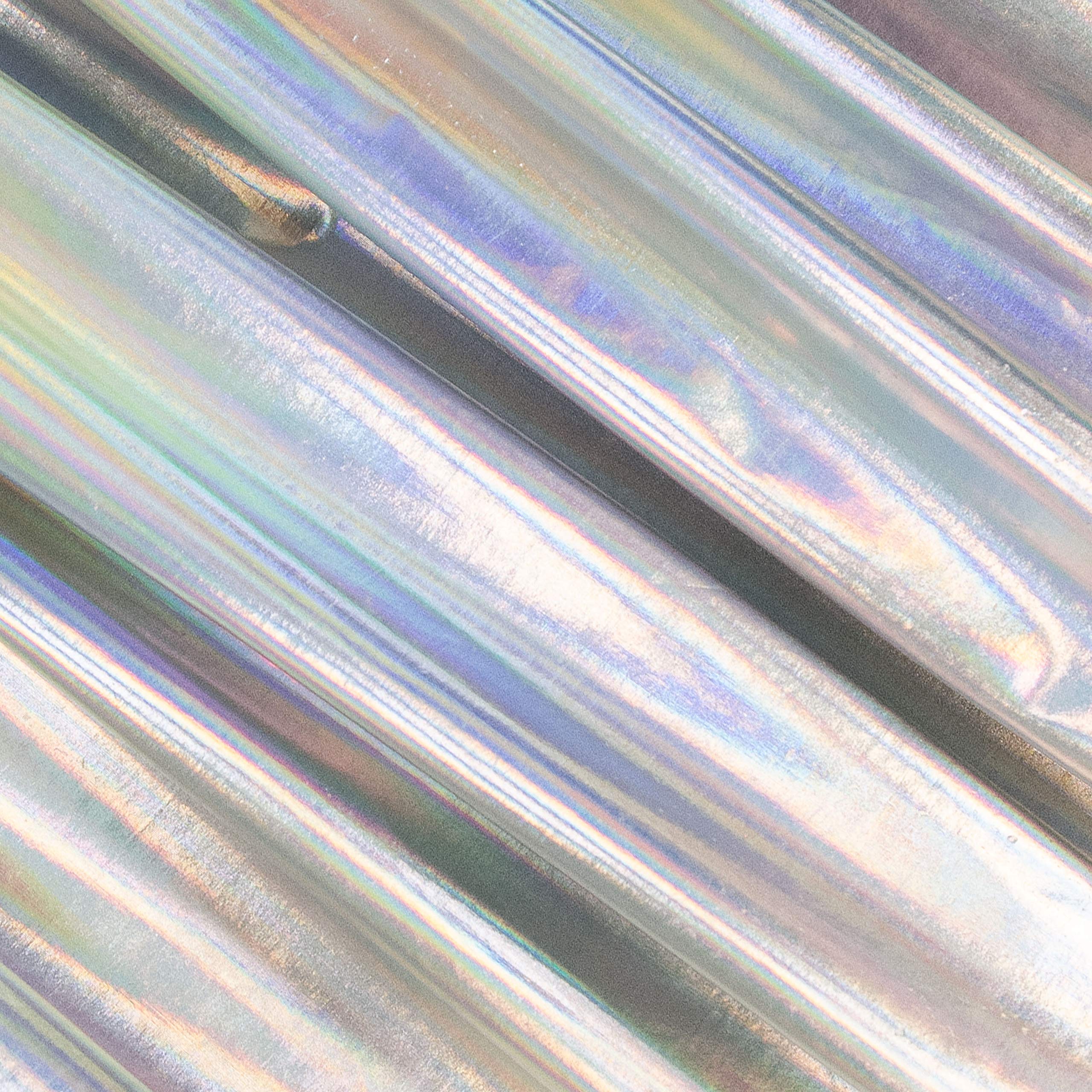 Hologram Metallic Foil Spandex Fabric | 4-Way Stretch Multicolor