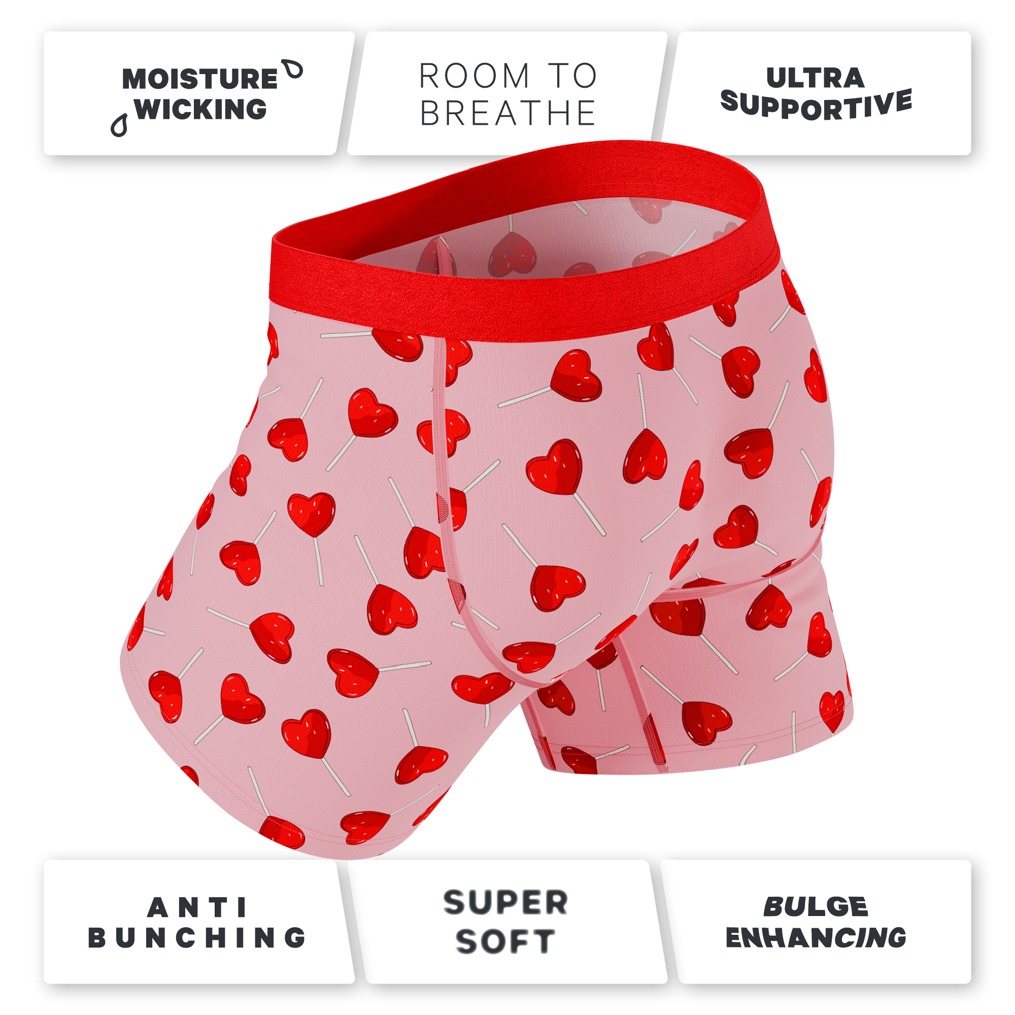 The Suckered In | Heart Lollipop Ball Hammock® Pouch Underwear