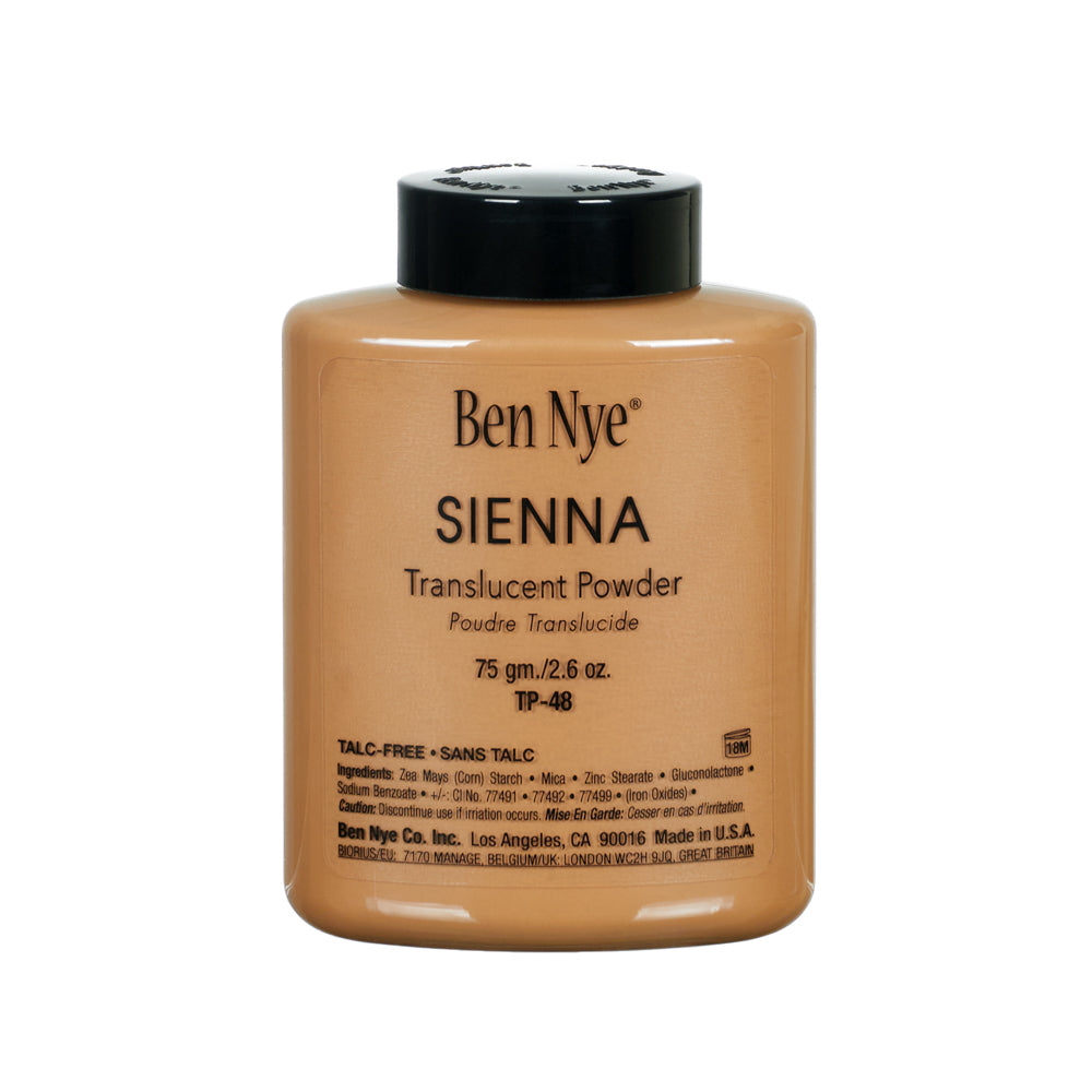 2.4 oz / Sienna Translucent Face Powder 2.8oz./80gm. Shaker Bottle - TP-48