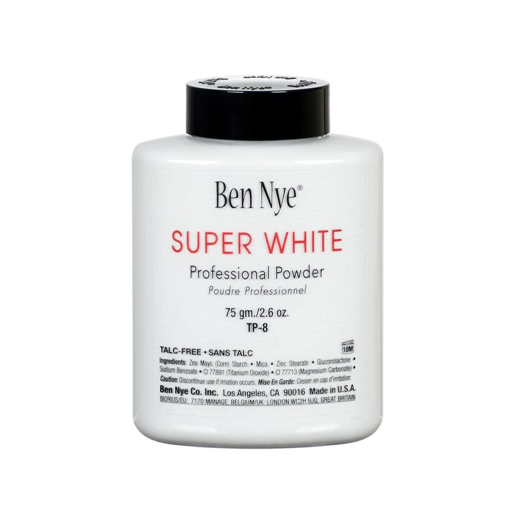 2.4 oz / Super White Face Powder 3oz./85gm. Shaker Bottle - TP-8