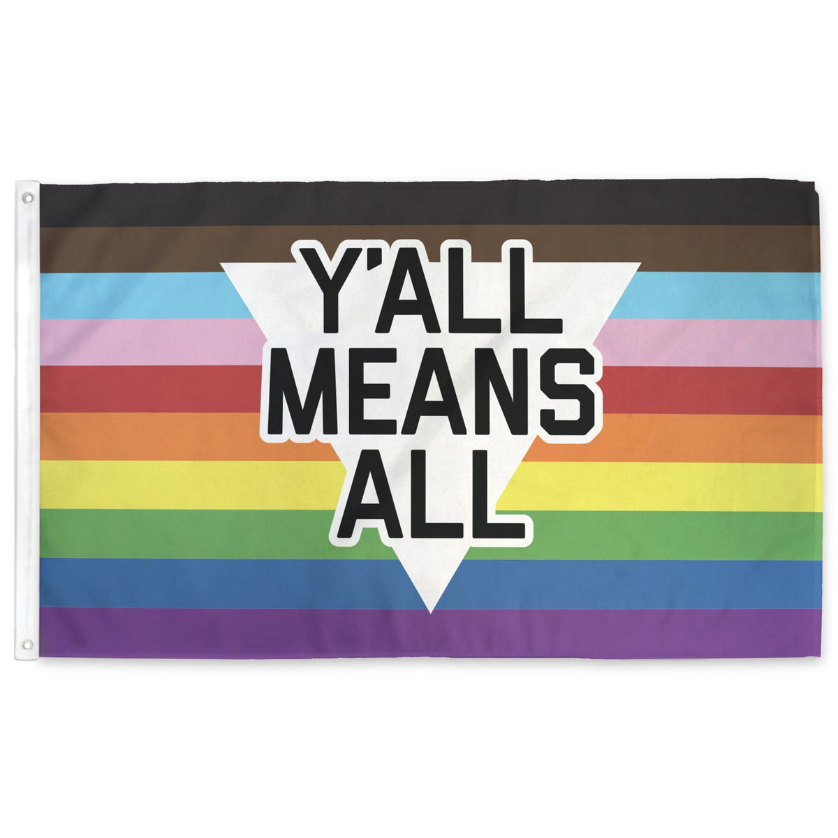 Le drapeau arc-en-ciel « Y'all Means All »