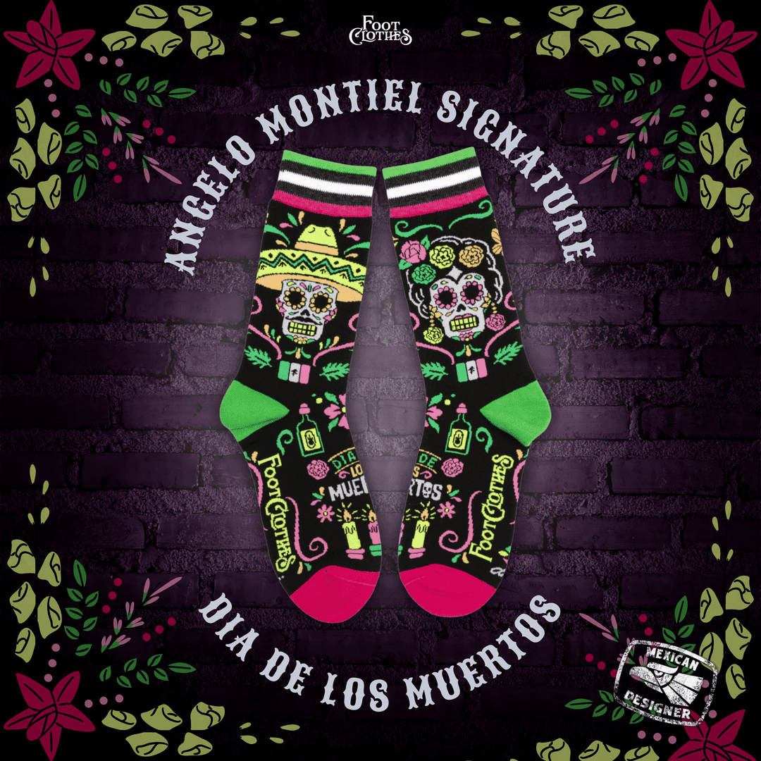 Angelo Montiel Signature Dia de Los Muertos Crew Socks