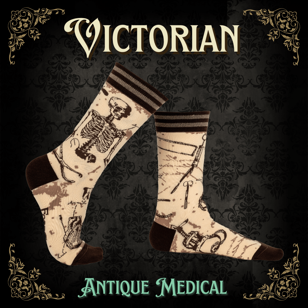 Antique Medical Crew Socks