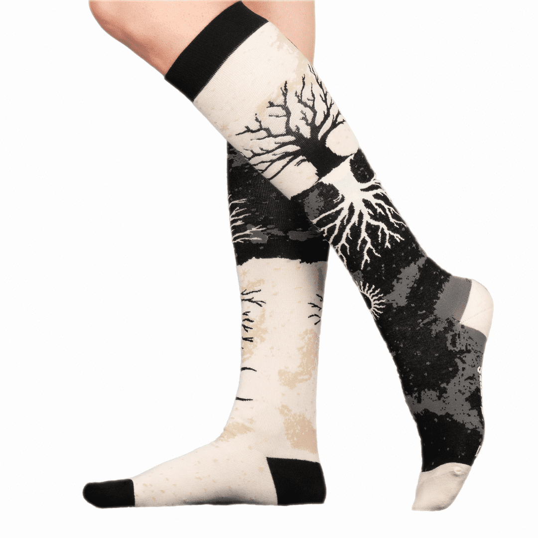 As Above So Below Tree Knee High Socks