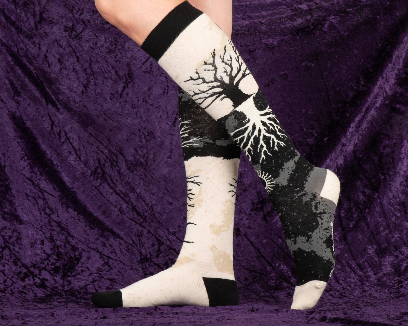 As Above So Below Tree Knee High Socks