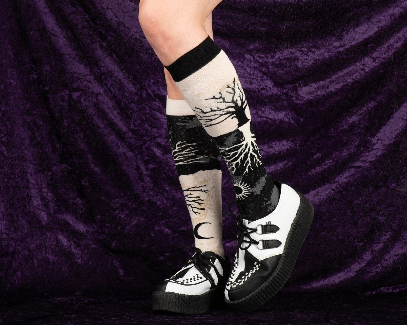 As Above So Below Tree Knee High Socks