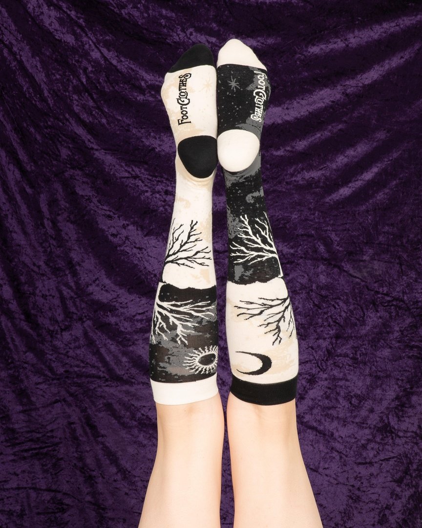 As Above So Below Tree Knee High Socks