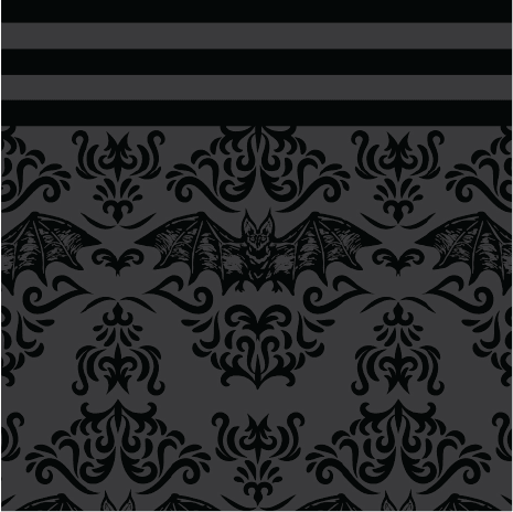 Bat Damask Knee High Socks