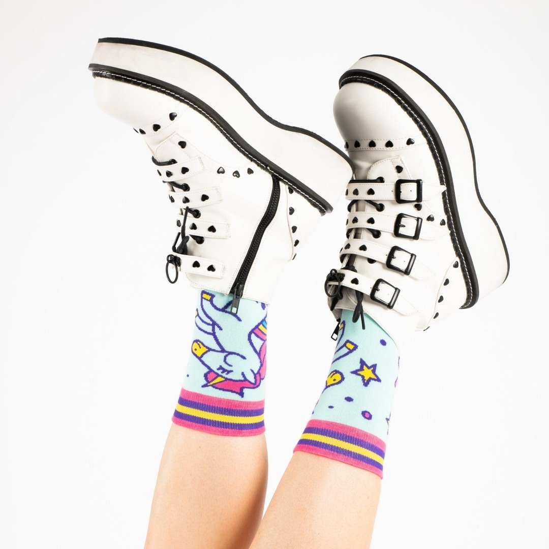 Cute Unicorn Crew Socks