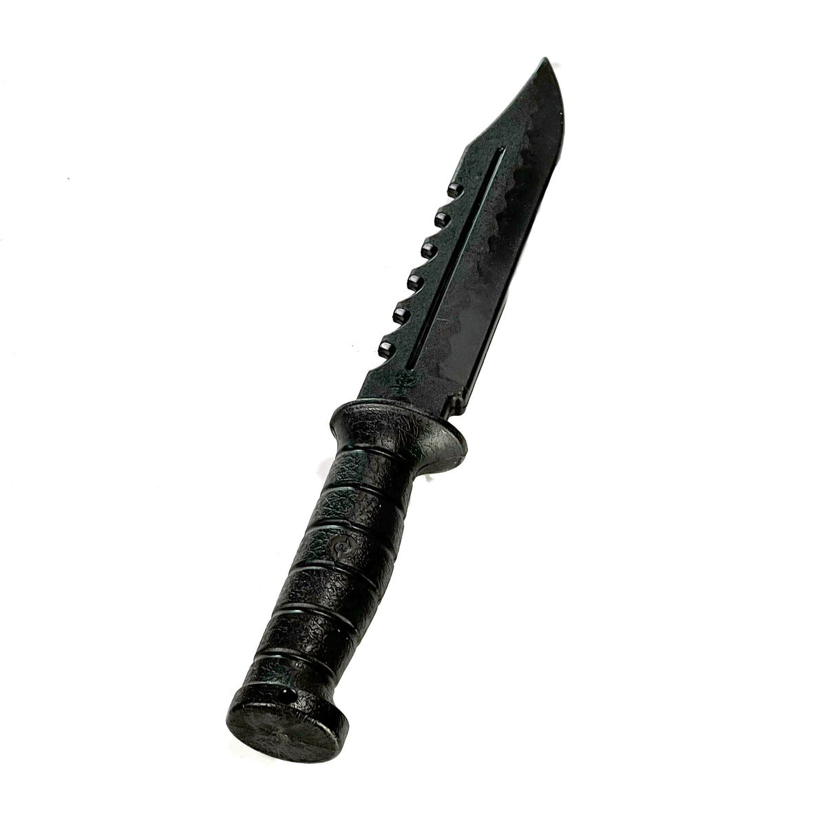 Couteau d'entraînement Rambo tactique à lame fixe de 21 cm avec clip point et style Rambo pour entraînement en polypropylène