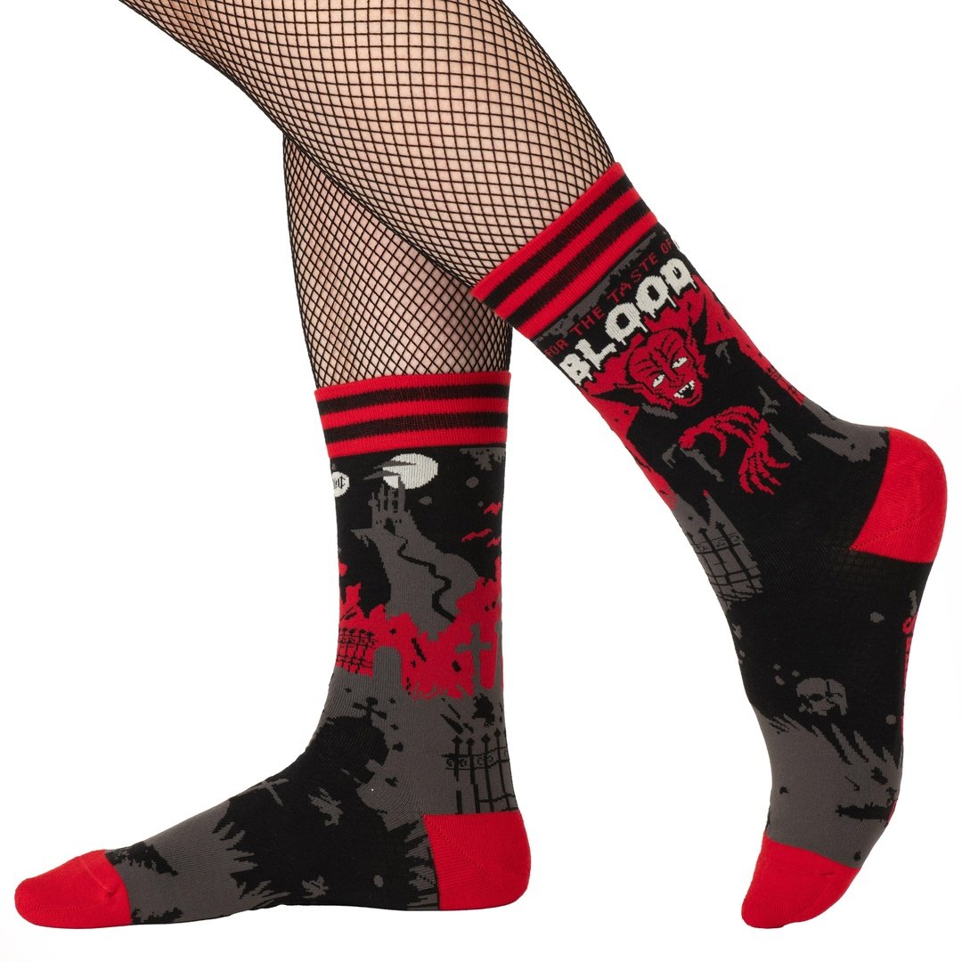 Dracula's Bloodlust Crew Socks