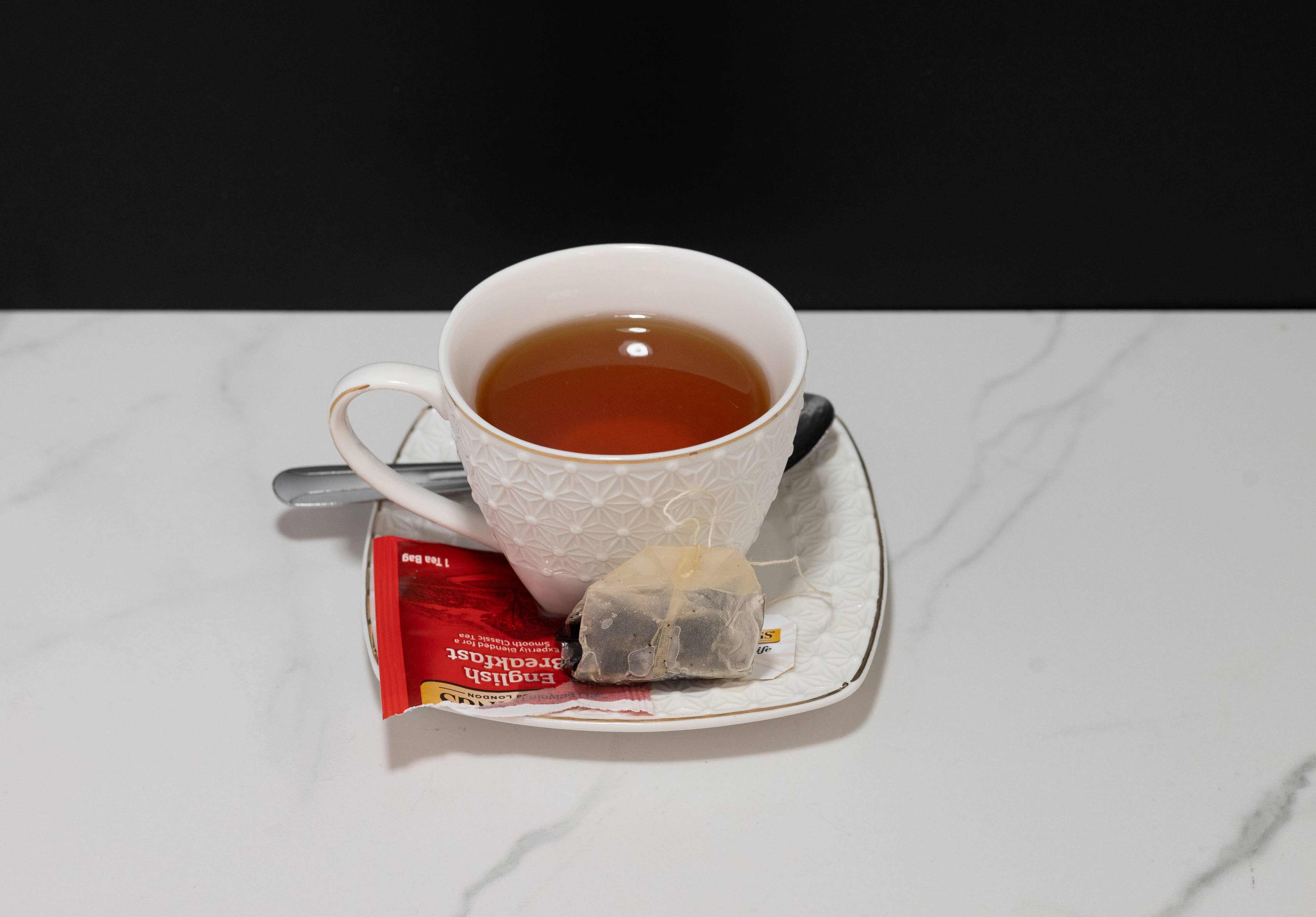 Fake Cup of Tea with Saucer - White Cup