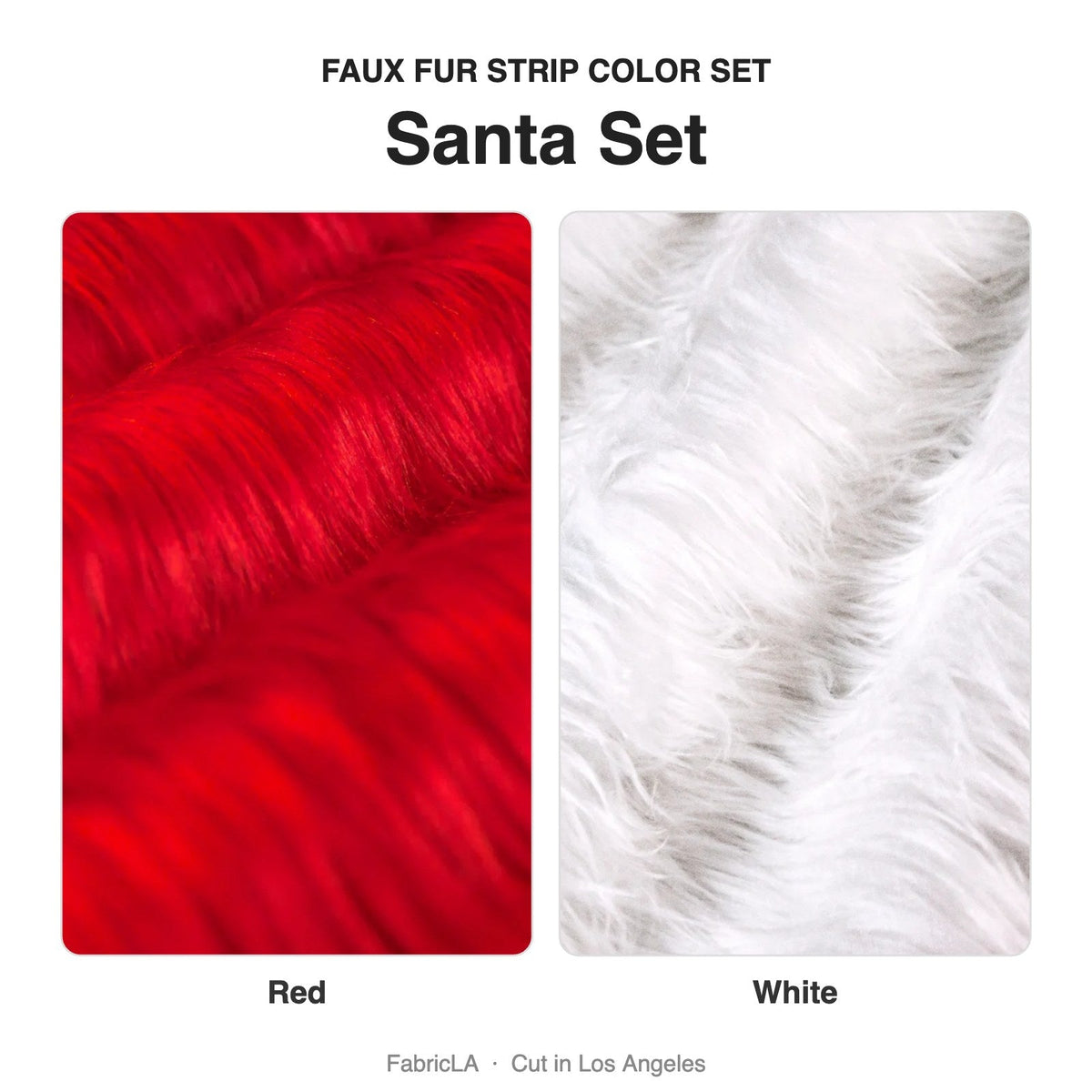 Faux Fur Fabric Trim For Crafts Mix Fur Ribbon Pack of 4