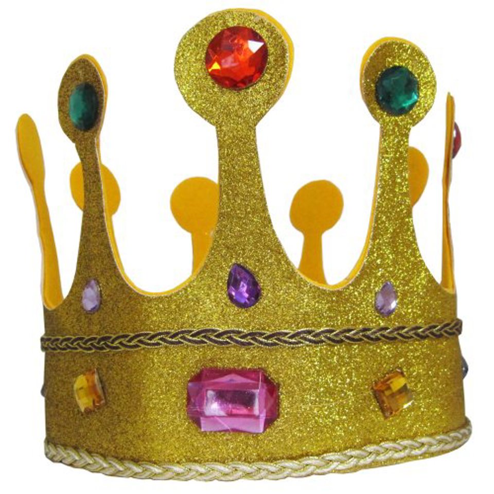 Gold Glitter Crown