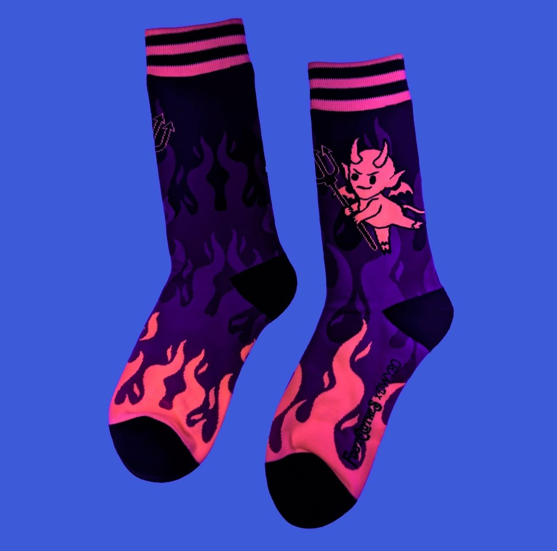 Hot as Heck FootClothes x DWYBO Crew Socks