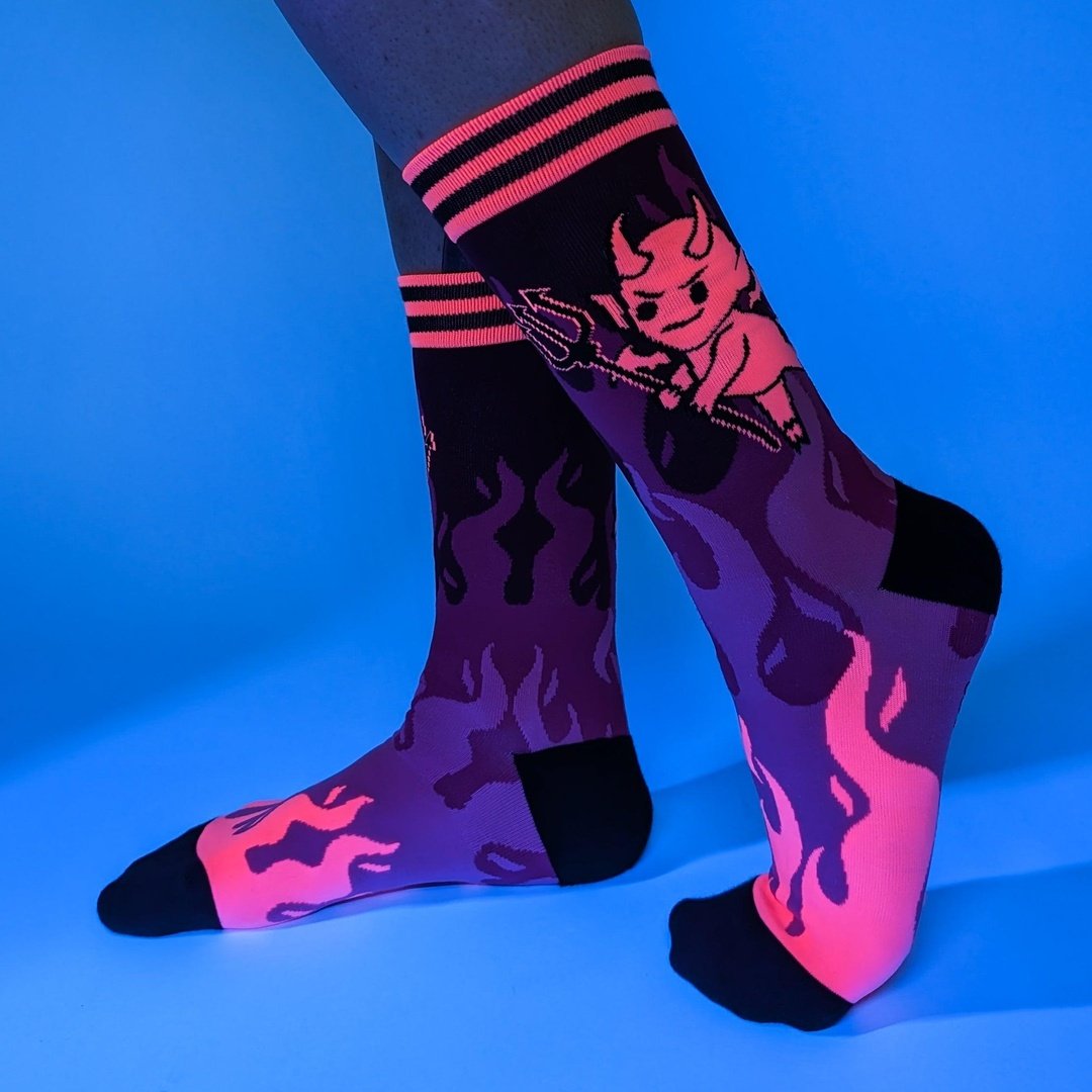 Hot as Heck FootClothes x DWYBO Crew Socks