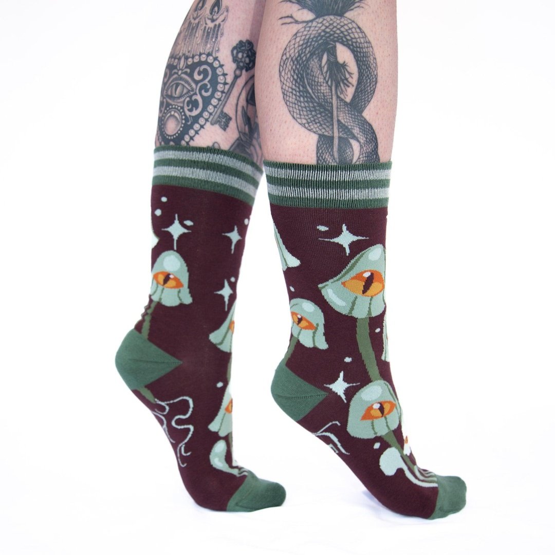 Mystic Mushrooms Crew Socks