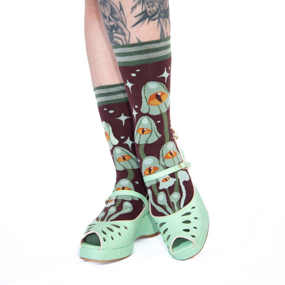 Mystic Mushrooms Crew Socks