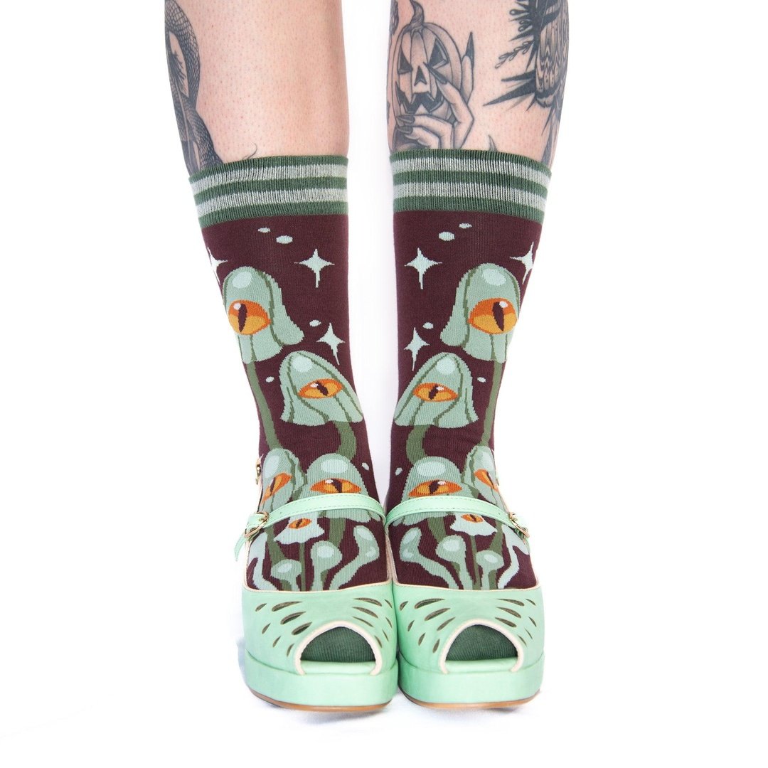 Mystic Mushrooms Crew Socks